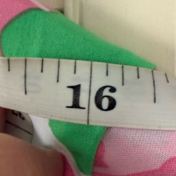Pink and Green Flutter Sleeve A-Line Sundress - Picture 3 of 11